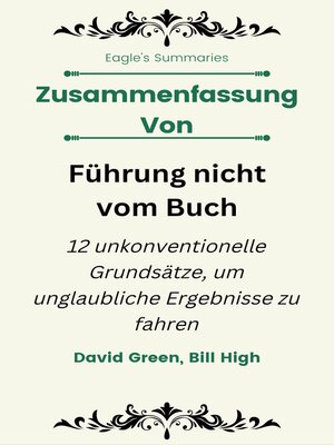cover image of Zusammenfassung Von Führung nicht vom Buch
